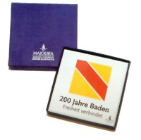 Majolika-Fliese "200 Jahre Baden"