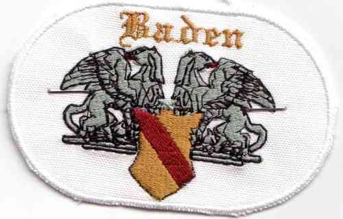 Aufnäher: Baden-Wappen mit Greifen und Schriftzug