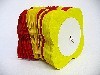 Papiergirlande in gelb/rot/gelb