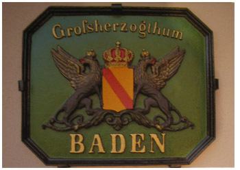 Postkarte: Großherzogthum Baden ( wie Schlüsselanhänger )