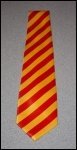 Krawatte  gelb/rot/gelb gestreift II